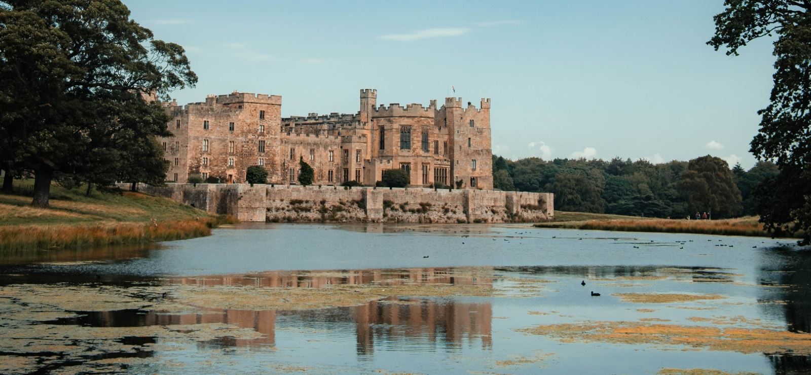 Raby Castle and lake