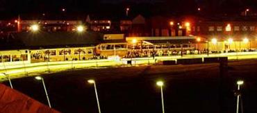 Pelaw Stadium at night