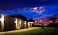 Hardwick Park Visitor Centre at night
