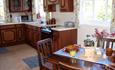 kitchen and dining