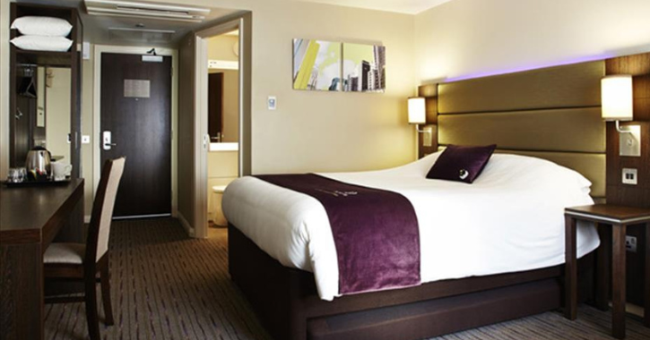 Interior of room at Premier Inn Hotel Hartlepool Marina