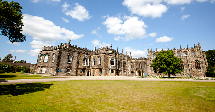 view of Auckland Castle on a sunny day