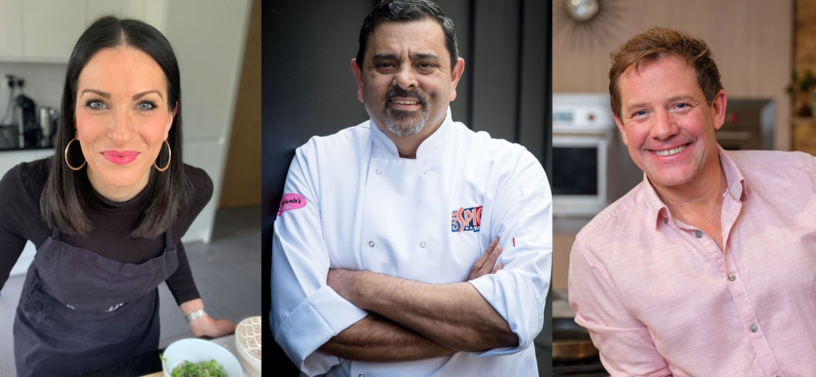 Matt Tebbutt, Cyrus Todiwala and Meliz Berg