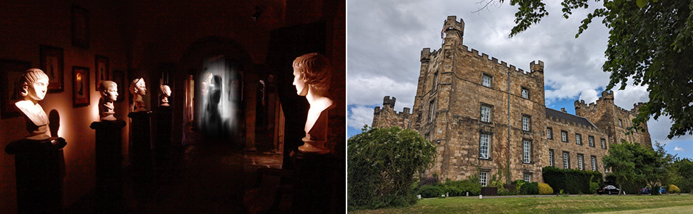 Interior and exterior images of Lumley Castle