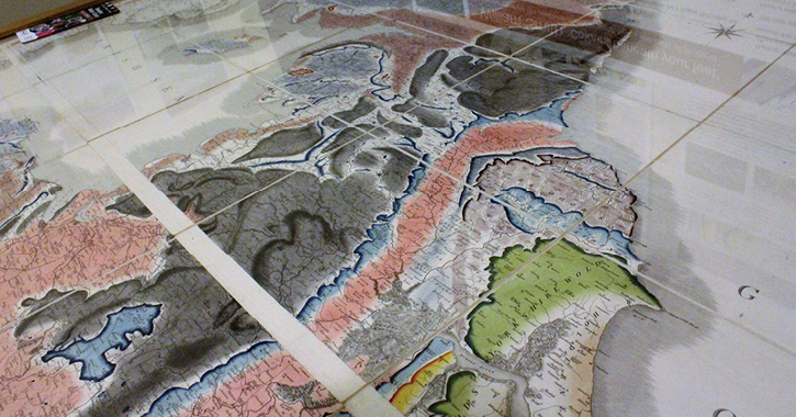 The William Smith Map at Bowlees Visitor Centre