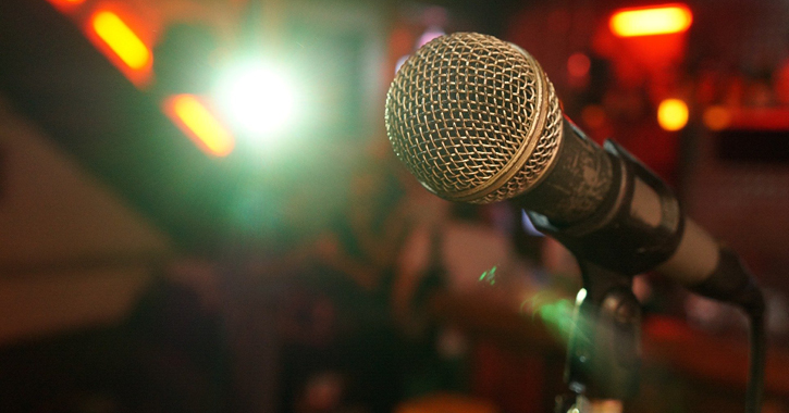 close up of a microphone 