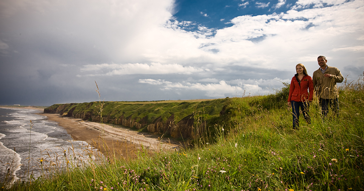 Walking along the Durham Heritage Coast, Blast Beach