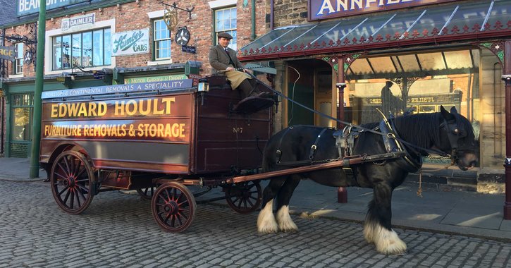 Chris Thompson keeper of land and animals at Beamish Museum in the Downton Abbey Movie
