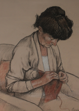 Portrait of Sarah by Norman Cornish