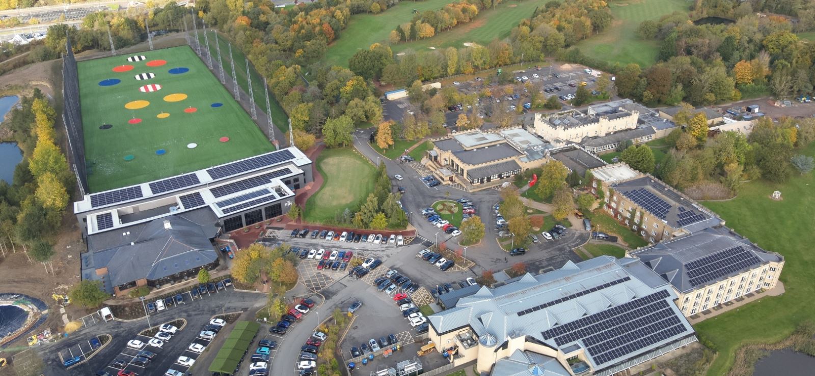 An aerial image of Ramside Estates