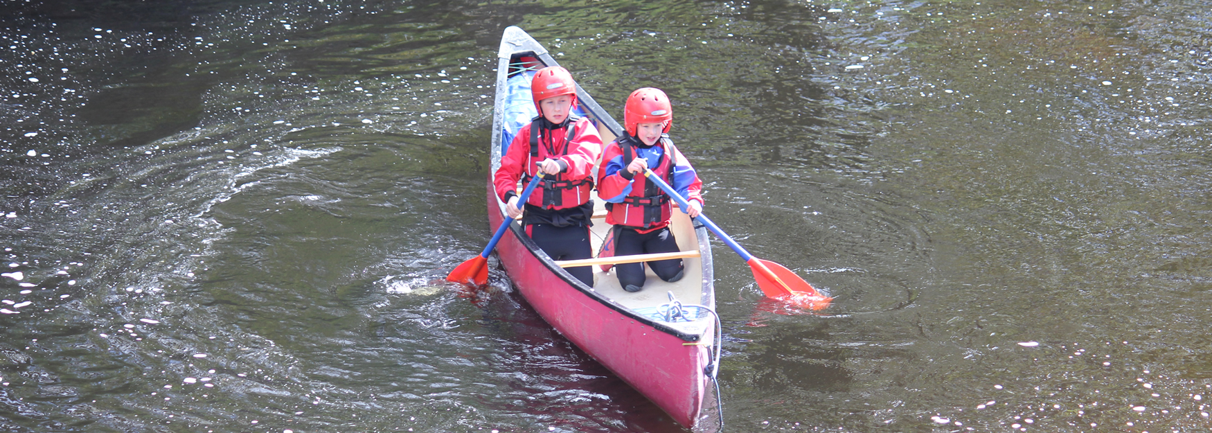 children enjoying water sports at Weardale Adventure Centre