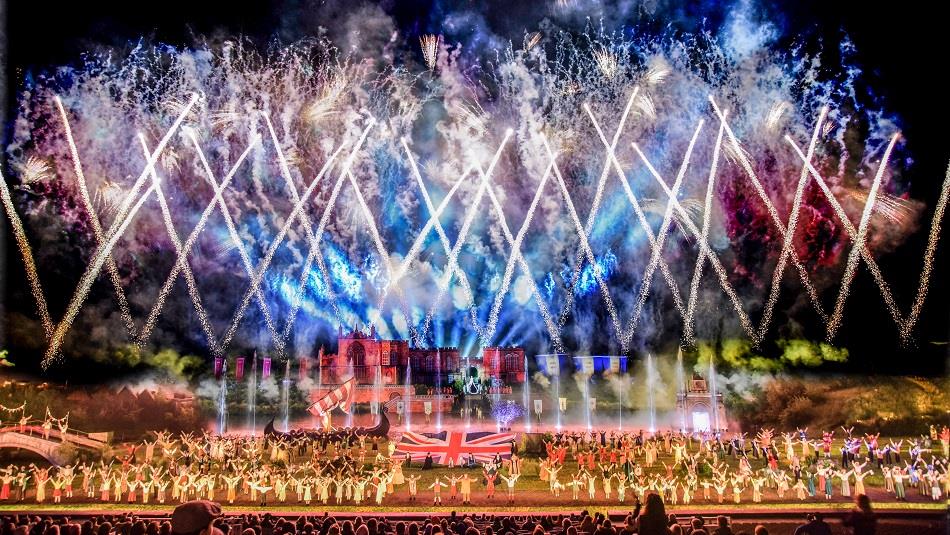 Grand Finale all cast of Kynren view from the tribune