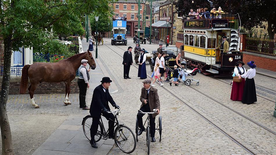 The 1900s Town Street at Beamish Museum