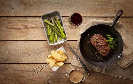 Black Angus Steak at Cast Iron Durham Marriott