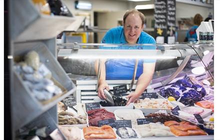 Latimers Seafood Deli and Café, Fish, Smiling Man