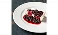 Vegan berry cheesecake at Cosy Club Durham