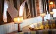 Commissioners Quay Inn cosy dining area.