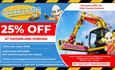 25% off voucher for Diggerland Durham