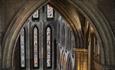 Hexham Abbey Northumberland window
