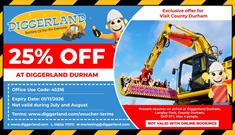 25% off voucher for Diggerland Durham