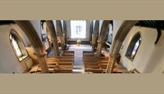 Interior of St Michaels and All Angels church.