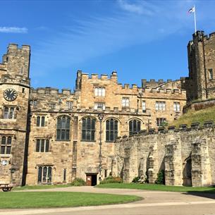 The Courtyard and Keep of Durham Castle,