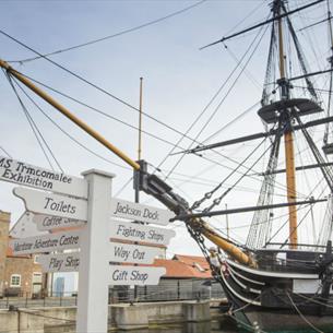 HMS Trincomalee at the National Museum of the Royal Navy in Hartlepool