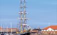 Tall Ships coming into Hartlepool Marina