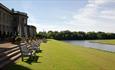 A view of the lake at Wynyard Hall